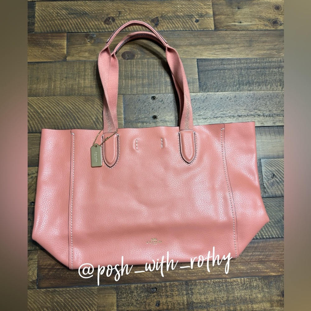 Coach Derby Pebble Leather Tote - Picture 2 of 11